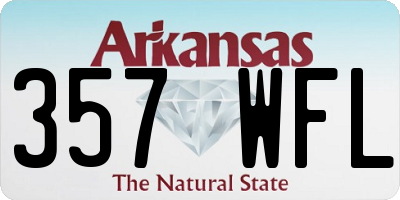 AR license plate 357WFL