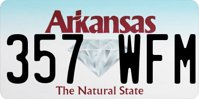 AR license plate 357WFM
