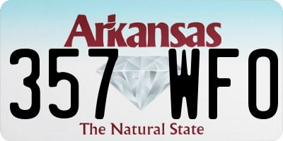 AR license plate 357WFO
