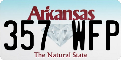 AR license plate 357WFP