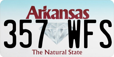 AR license plate 357WFS
