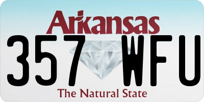 AR license plate 357WFU