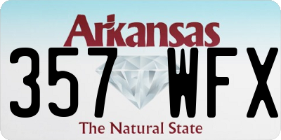 AR license plate 357WFX
