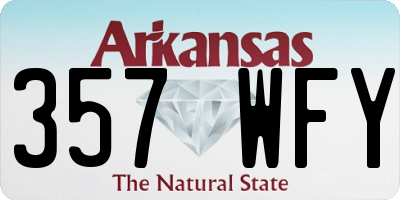 AR license plate 357WFY