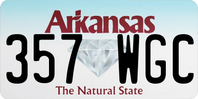 AR license plate 357WGC