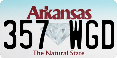 AR license plate 357WGD