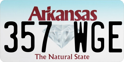 AR license plate 357WGE