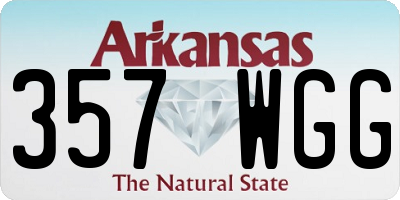AR license plate 357WGG