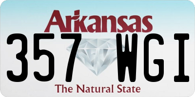 AR license plate 357WGI