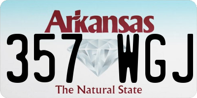 AR license plate 357WGJ