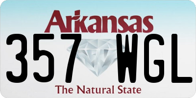 AR license plate 357WGL