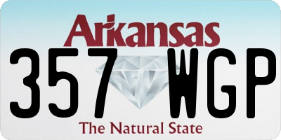 AR license plate 357WGP