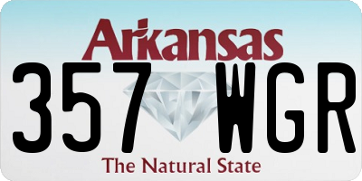 AR license plate 357WGR
