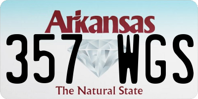 AR license plate 357WGS