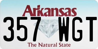 AR license plate 357WGT