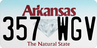 AR license plate 357WGV