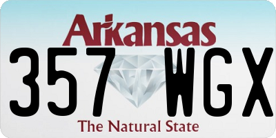 AR license plate 357WGX