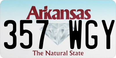 AR license plate 357WGY