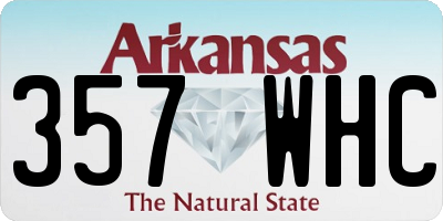 AR license plate 357WHC