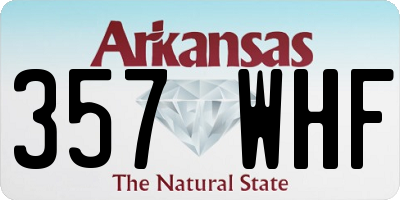 AR license plate 357WHF