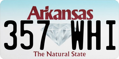 AR license plate 357WHI