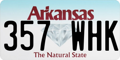 AR license plate 357WHK