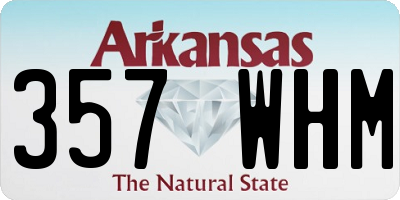 AR license plate 357WHM