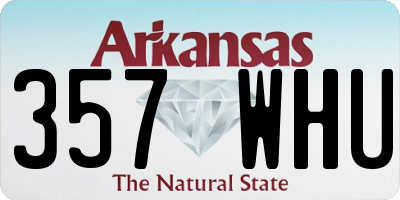 AR license plate 357WHU