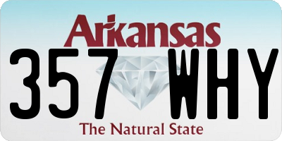 AR license plate 357WHY