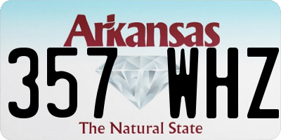 AR license plate 357WHZ