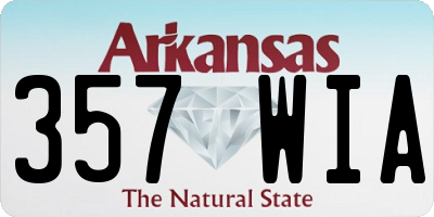 AR license plate 357WIA