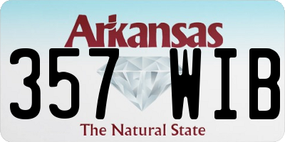 AR license plate 357WIB