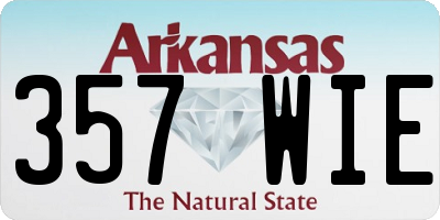 AR license plate 357WIE