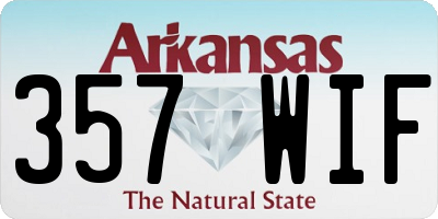 AR license plate 357WIF