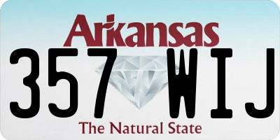 AR license plate 357WIJ