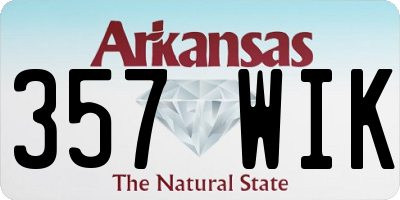 AR license plate 357WIK