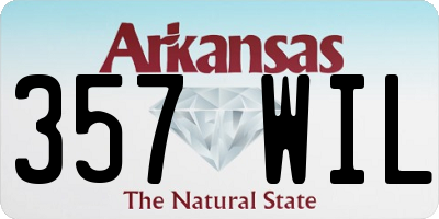 AR license plate 357WIL