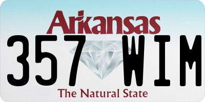 AR license plate 357WIM