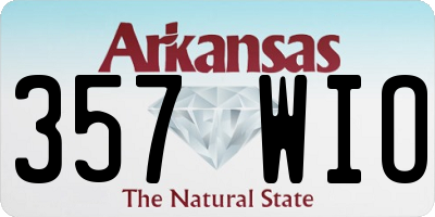 AR license plate 357WIO