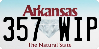 AR license plate 357WIP