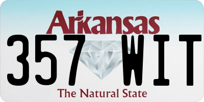 AR license plate 357WIT
