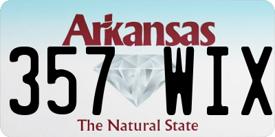 AR license plate 357WIX