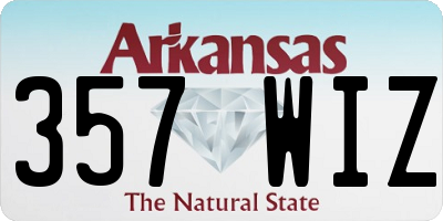 AR license plate 357WIZ