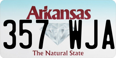 AR license plate 357WJA