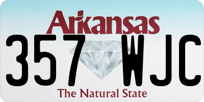 AR license plate 357WJC