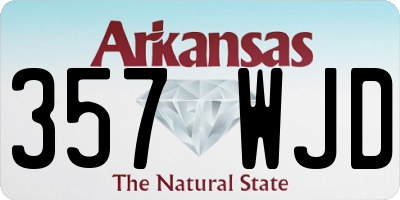 AR license plate 357WJD