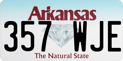 AR license plate 357WJE
