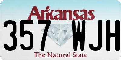 AR license plate 357WJH