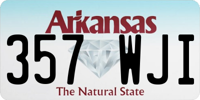 AR license plate 357WJI