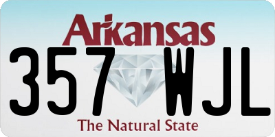 AR license plate 357WJL
